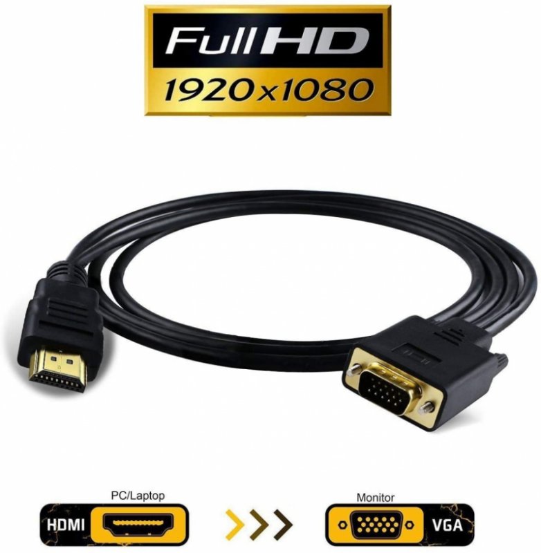 PremiumCord HDMI -> VGA kabel 2m - obrázek č. 1