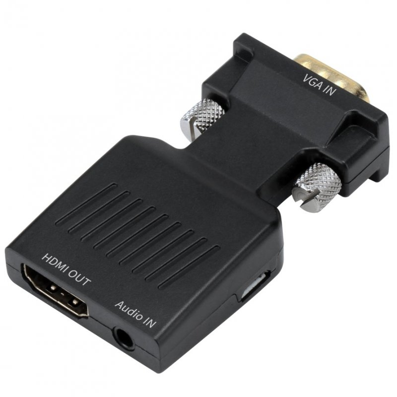 PremiumCord Převodník VGA na HDMI s audio vstupem a audio kabelem - obrázek produktu