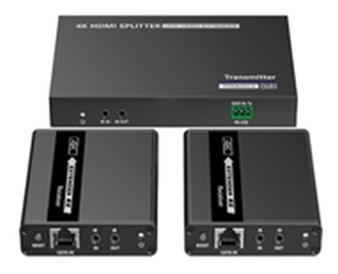 PremiumCord HDMI 1-2 splitter+extender po CAT6/ 6a/ 7, UHD 4K@30Hz až na 70m - obrázek produktu