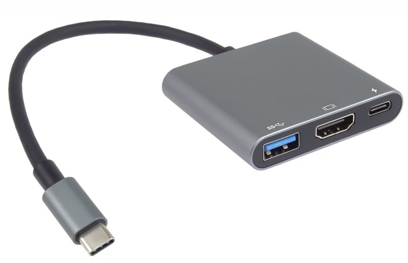 PremiumCord Adaptér USB-C na HDMI + USB3.0 + PD, rozlišení 4K a FULL HD 1080p - obrázek č. 4