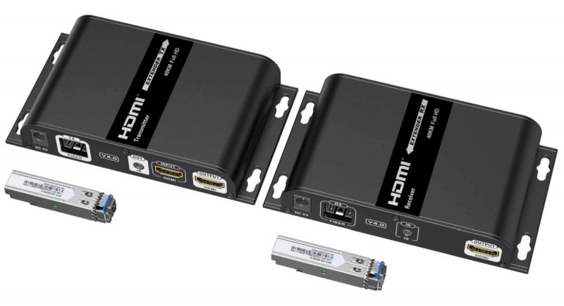 PremiumCord Optický HDMI extender FULL HD 1080p až na 40km - obrázek produktu