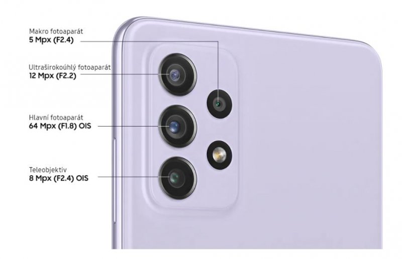 Samsung Galaxy A72 SM-A725F Violet 6+128GB DualSIM - obrázek č. 2