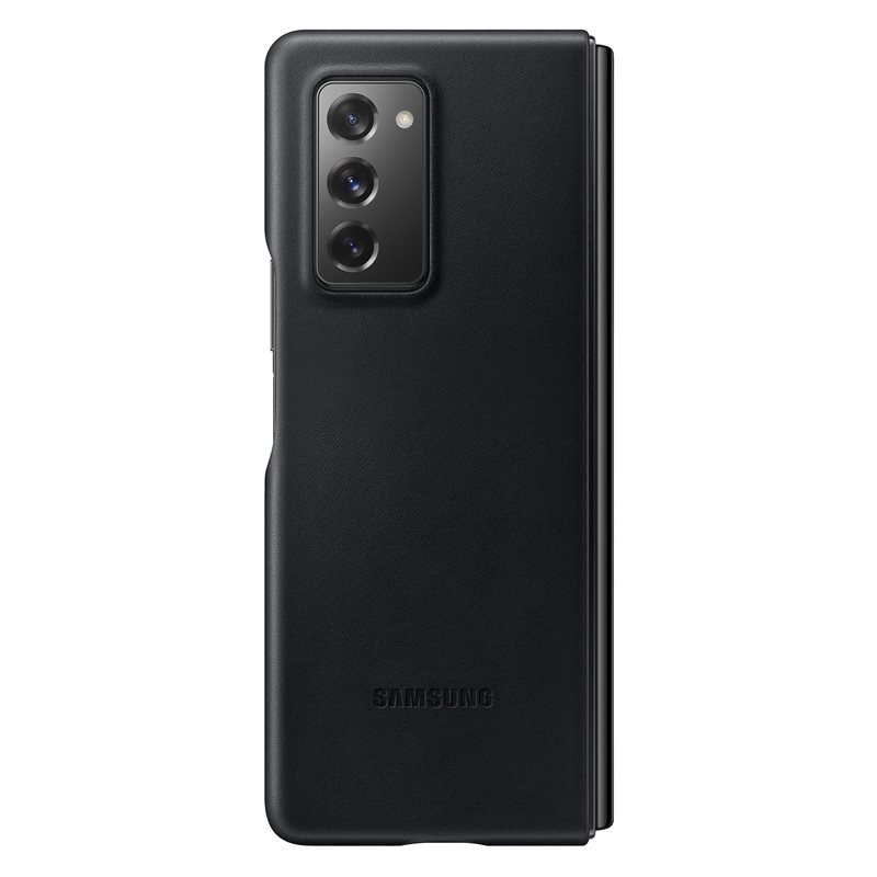 Samsung Kožený zadní kryt pro Z Fold 2 Black - obrázek č. 1
