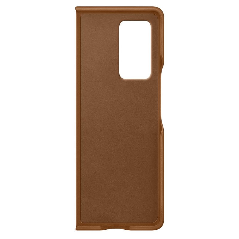 Samsung Kožený zadní kryt pro Z Fold 2 Brown - obrázek č. 2