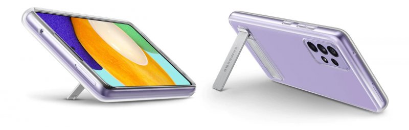 Samsung Průhledný zadní kryt se stojánkem A52/ A52 5G/ A52s Transparent - obrázek č. 1