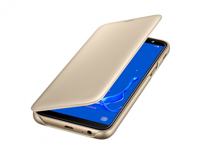 Samsung Flipové pouzdro pro J6 2018 Gold - obrázek č. 4