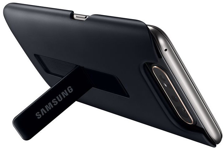 Samsung Zadní kryt se stojánkem pro Galaxy A80 Black - obrázek produktu