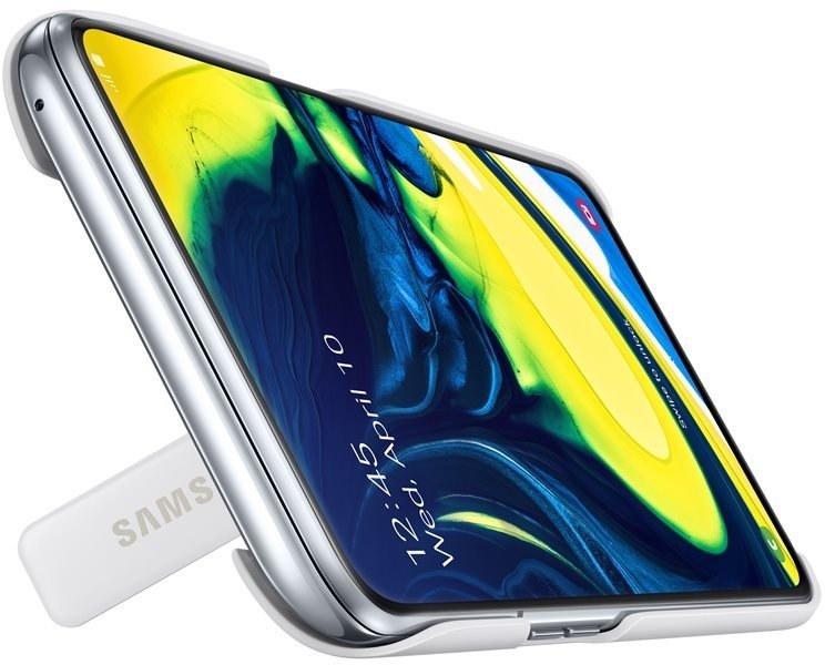 Samsung Zadní kryt se stoj. pro Galaxy A80 White - obrázek č. 1