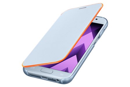 Samsung Flipové neonové pouzdro pro A5 2017 Blue - obrázek č. 3