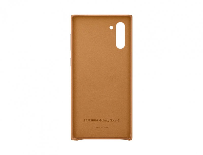 Samsung Kožený zadní kryt pro Galaxy Note10 Camel - obrázek č. 1