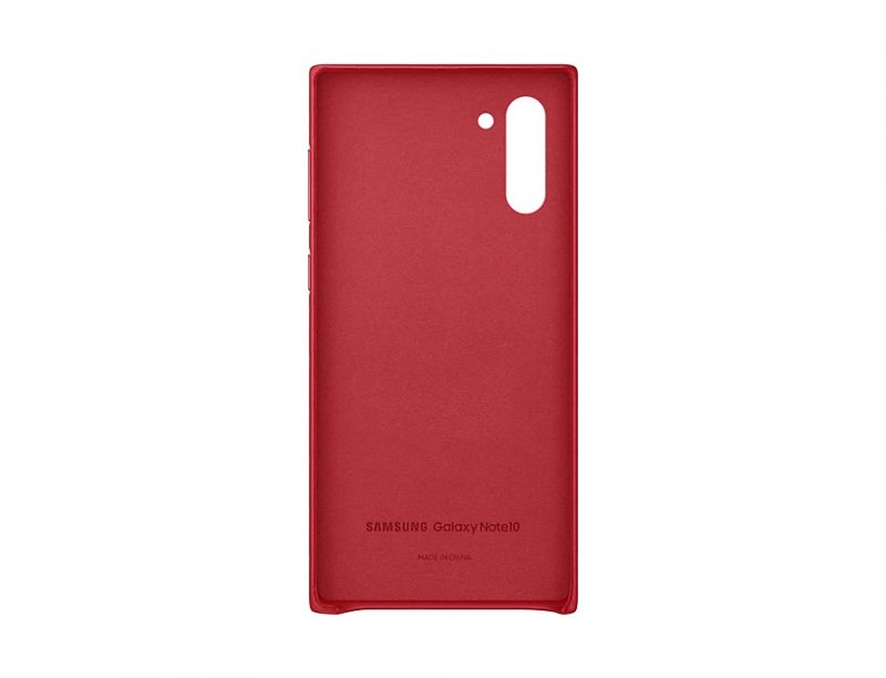 Samsung Kožený zadní kryt pro Galaxy Note10 Red - obrázek č. 1