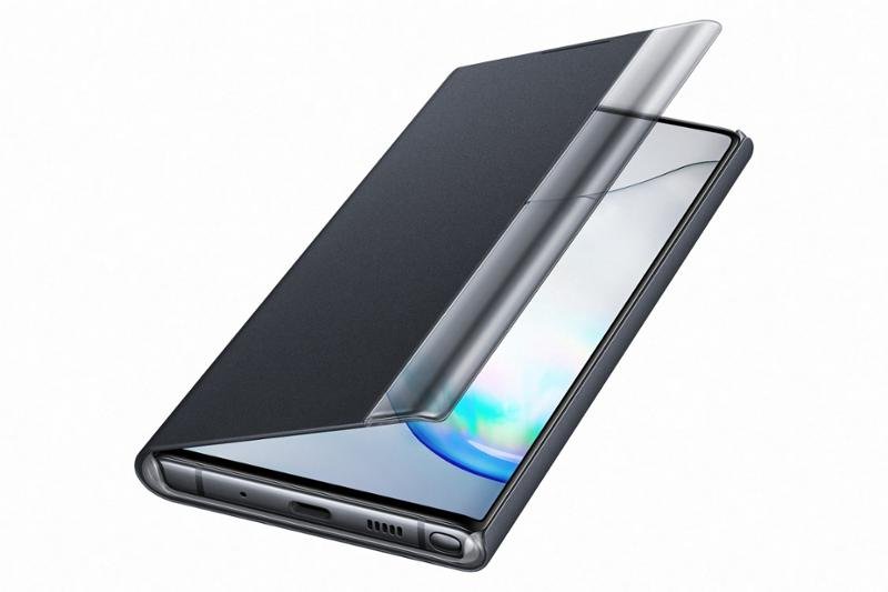 Samsung Clear View Cover pro Galaxy Note10+ Black - obrázek č. 2