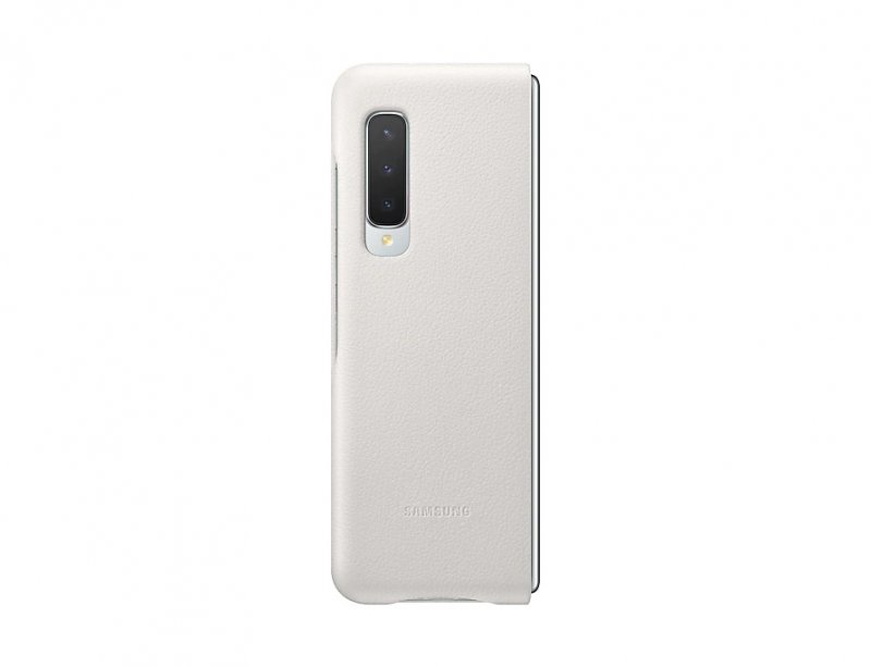Samsung Kožený kryt pro Galaxy Fold White - obrázek č. 3