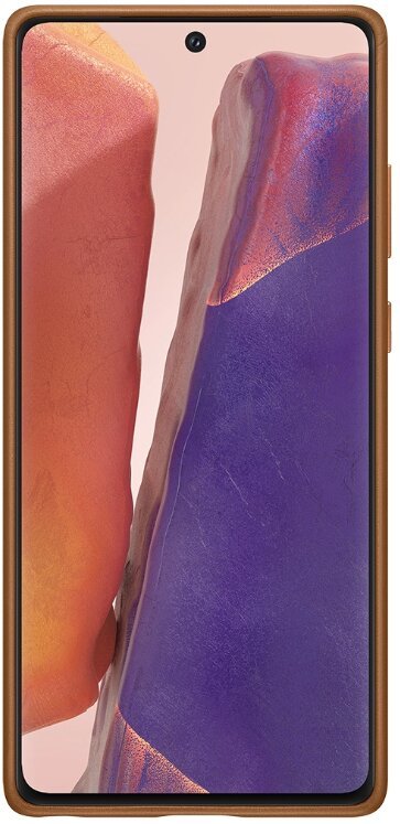 Samsung Kožený zadní kryt pro Note 20 Brown - obrázek č. 1