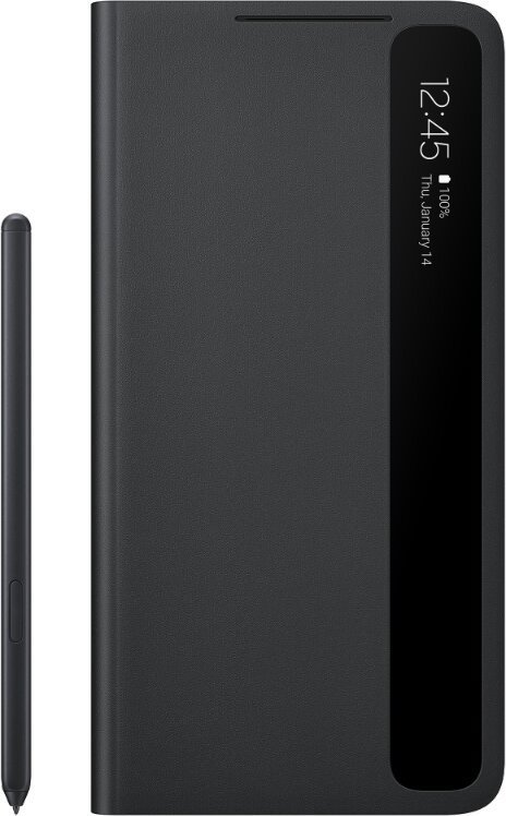 Samsung Flipové pouzdro Clear View s perem S Pen pro S21 Ultra Black - obrázek produktu