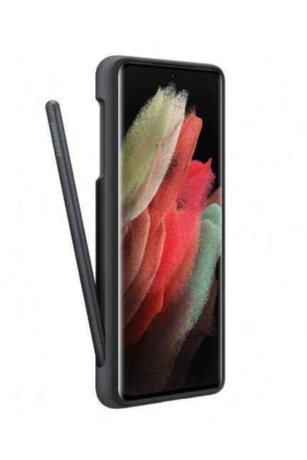 Samsung Silikonový zadní kryt s perem S Pen pro S21 Ultra Black - obrázek č. 1