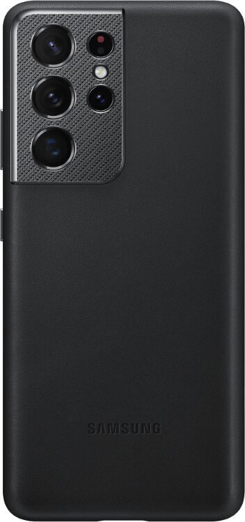 Samsung Kožený zadní kryt pro S21 Ultra Black - obrázek produktu