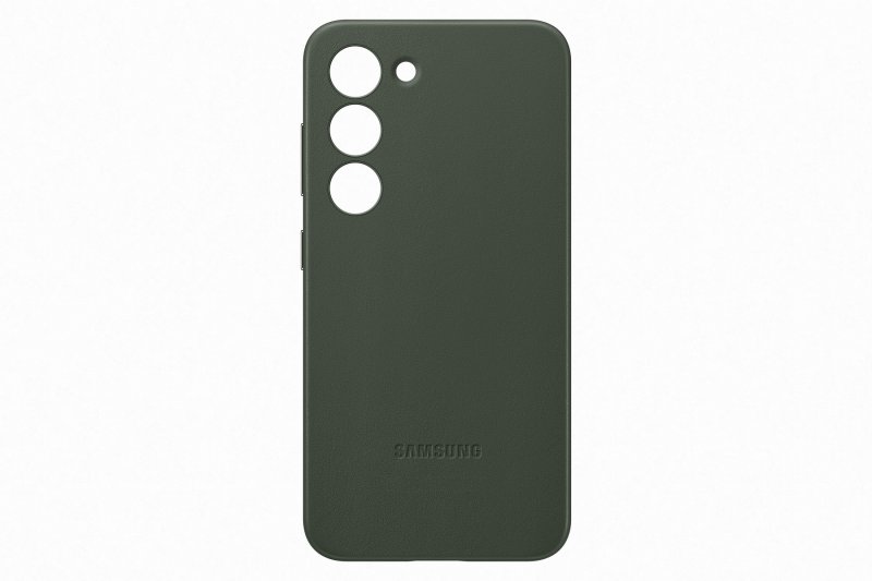 Samsung Kožený zadní kryt pro Samsung Galaxy S23 Green - obrázek č. 3