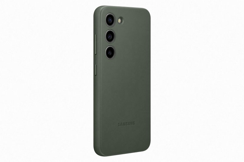 Samsung Kožený zadní kryt pro Samsung Galaxy S23 Green - obrázek č. 2