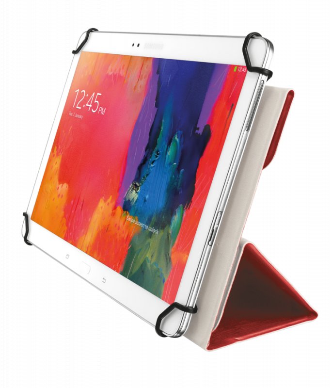 TRUST Aexxo Universal Folio Case for 10.1" tablets - red - obrázek produktu