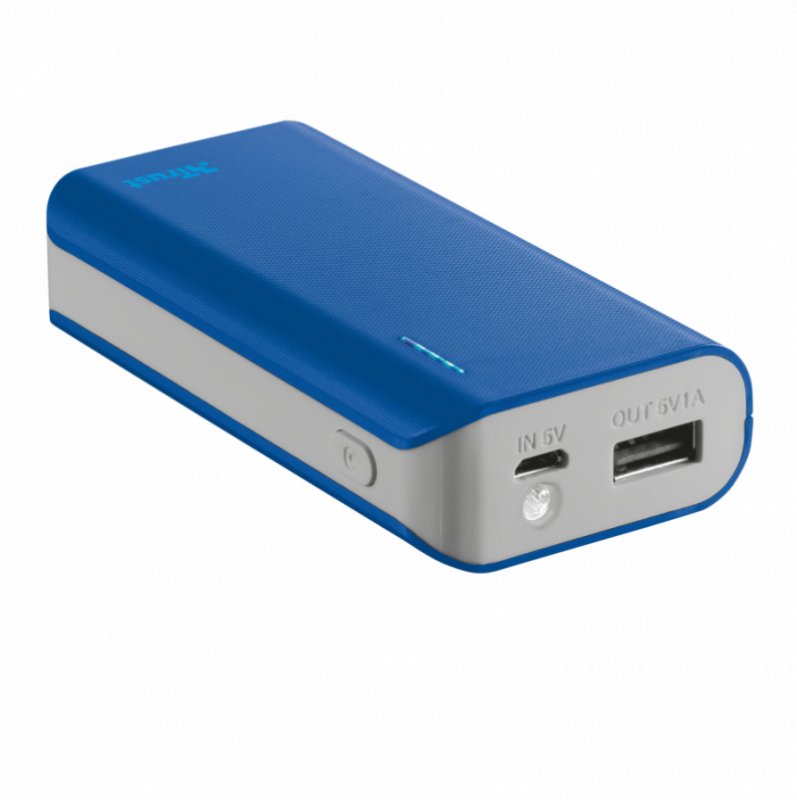 TRUST Primo PowerBank 4400 Portable Charger - blue - obrázek produktu