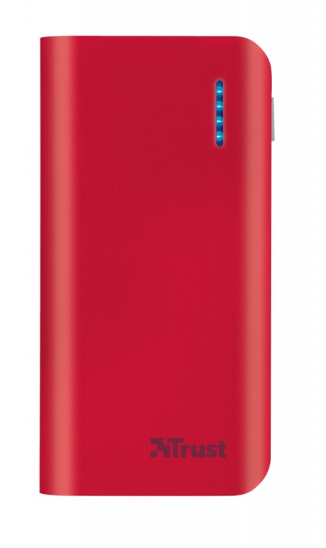 TRUST Primo PowerBank 4400 Portable Charger - red - obrázek č. 2
