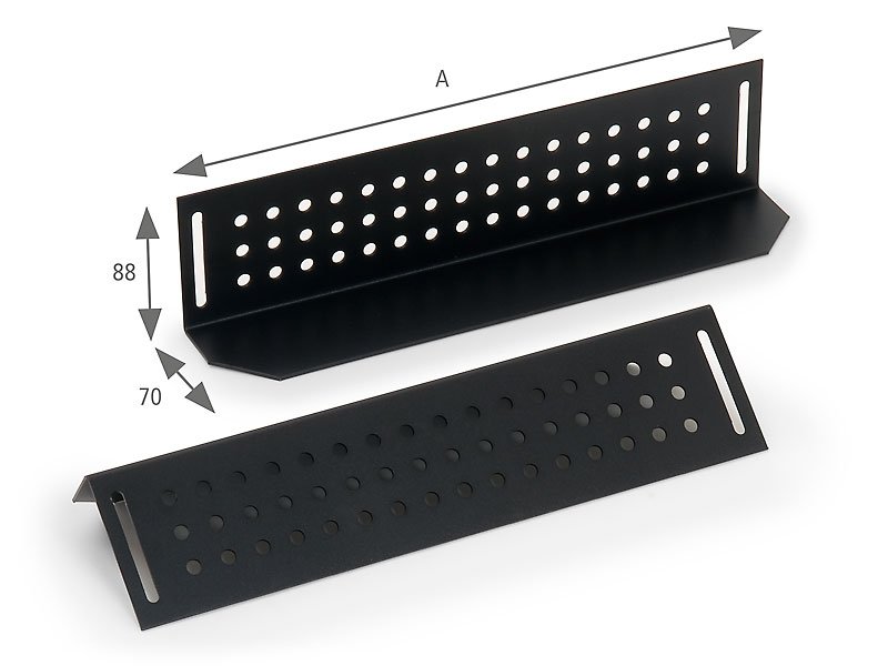 Nosné ližiny pro rack hl.700mm (L=480mm)-pár černé - obrázek produktu