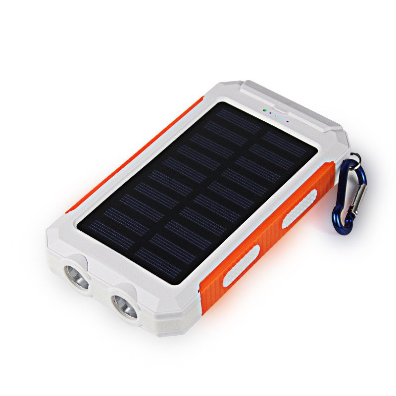 VIKING Solární Outdoorová Powerbanka Delta I 8000mAh, Bílo-Oranžová - obrázek produktu