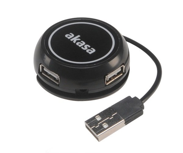AKASA USB hub 2.0 Connect4C 4-IN-1 - obrázek produktu