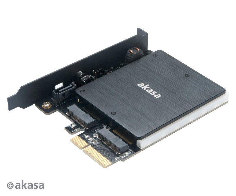 AKASA adaptér M.2 do PCIex s chladičem RGB - obrázek č. 1