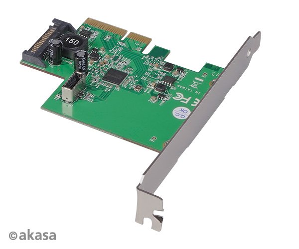 AKASA PCIe karta USB 3.2 Gen 2 interní konektor - obrázek č. 3