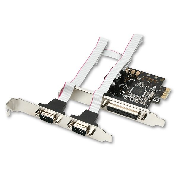 AXAGON PCEA-PS, PCIe adaptér - 1x paralelní (LPT) + 2x sériový port (RS232), vč. LP - obrázek č. 1
