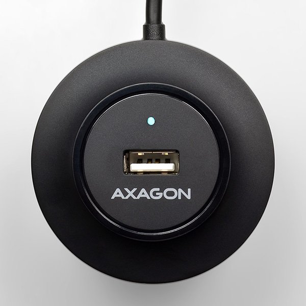 AXAGON HUE-X6GB, 4x USB2.0 hub, 80cm kabel + micro USB OTG, černý - obrázek č. 11