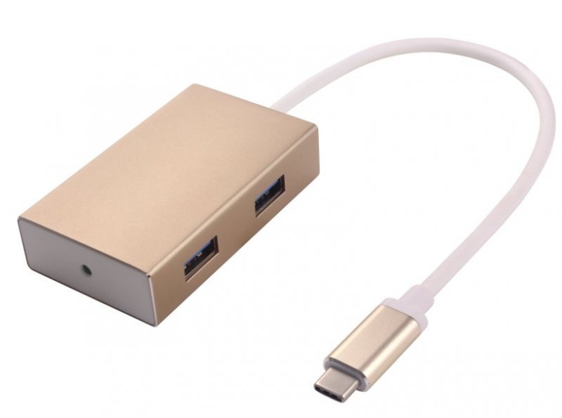PremiumCord USB3.1 hub 4x USB3.0 hliníkové pouzdro - obrázek produktu