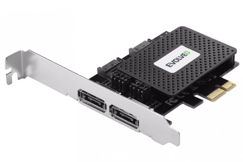 EVOLVEO 2x eSATA a 2x SATA III PCIe, rozšiřující karta - obrázek produktu
