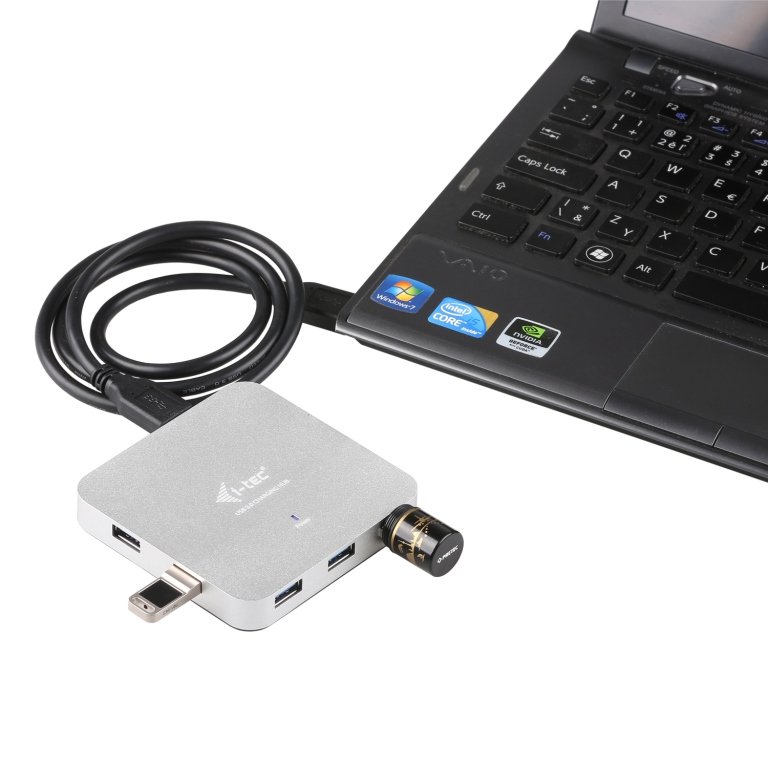 i-tec USB 3.0 Metal HUB 7 Port s napaječem - obrázek č. 4