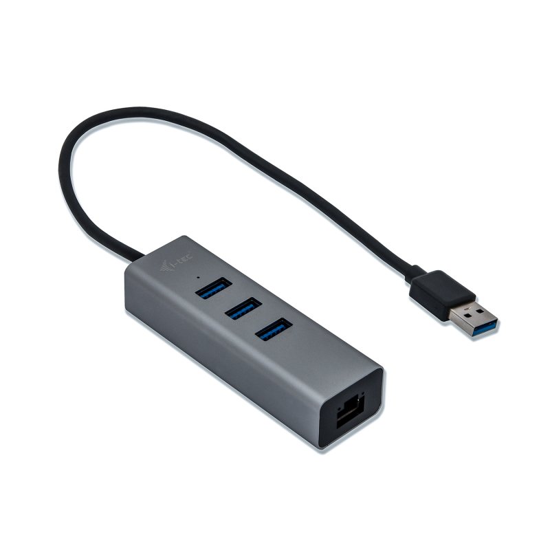 i-tec USB 3.0 Metal HUB 3 Port + Gigabit Ethernet - obrázek č. 1
