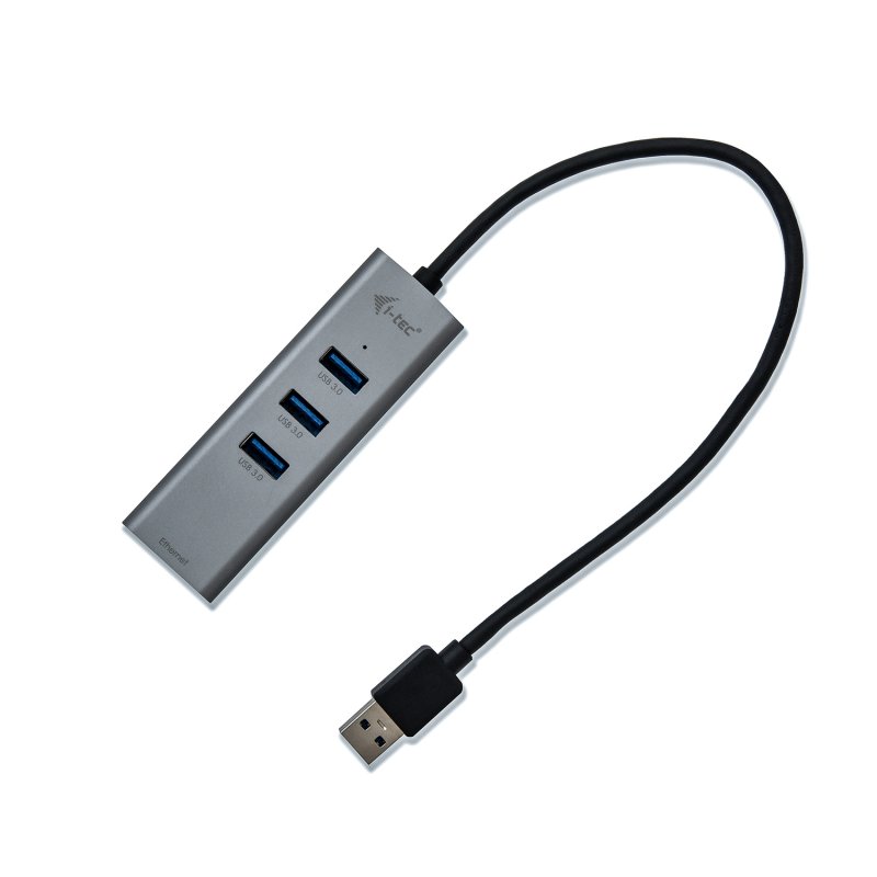 i-tec USB 3.0 Metal HUB 3 Port + Gigabit Ethernet - obrázek č. 2