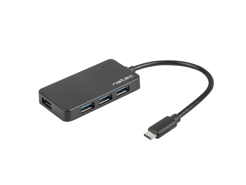 Natec Silkworm USB-C rozbočovač 4x USB 3.0 HUB - obrázek produktu