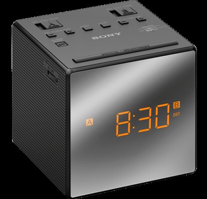Sony radiobudík ICF-C1T, Duální alarm, černý - obrázek produktu
