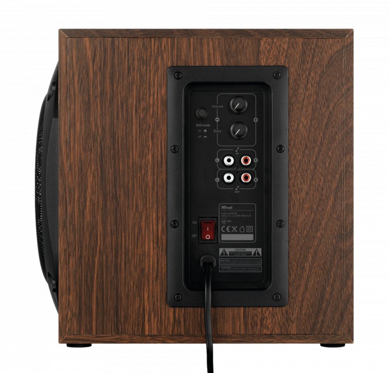 zvuk. systém TRUST Vigor 2.1 Subwoofer Speaker Set - brown - obrázek č. 2
