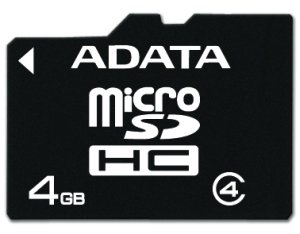 ADATA 4GB MicroSDHC Card with Adaptor Class 4 - obrázek produktu