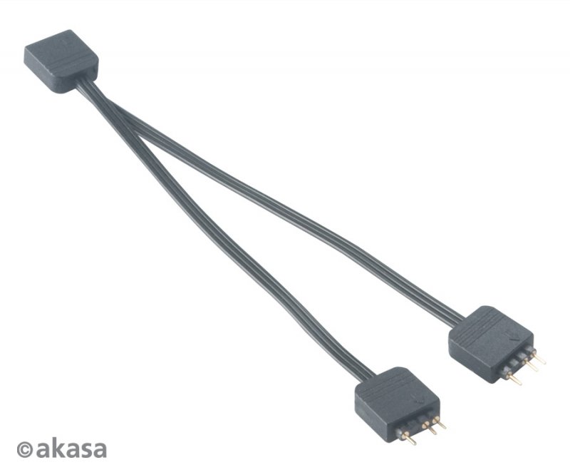 AKASA - aRGB LED splitter, 3-pin 2 ks - obrázek č. 2