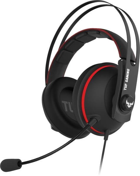 ASUS TUF GAMING H7, RED, gaming headset - obrázek produktu