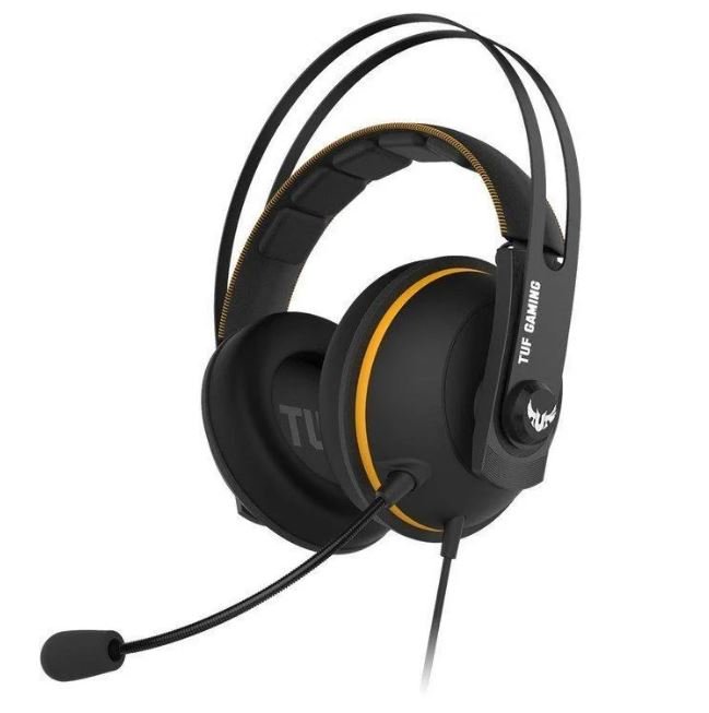 ASUS TUF GAMING H7 CORE, Yellow, gaming headset - obrázek produktu