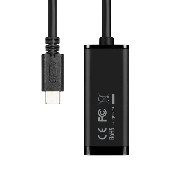 AXAGON ADE-SRC, USB-C 3.2 Gen 1 - Gigabit Ethernet síťová karta, auto instal, černá - obrázek č. 4