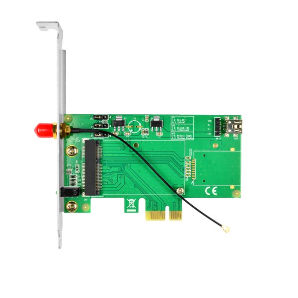 AXAGON PCEM-E1, PCIe - mini PCIe adaptér, SMA konektor - obrázek č. 1