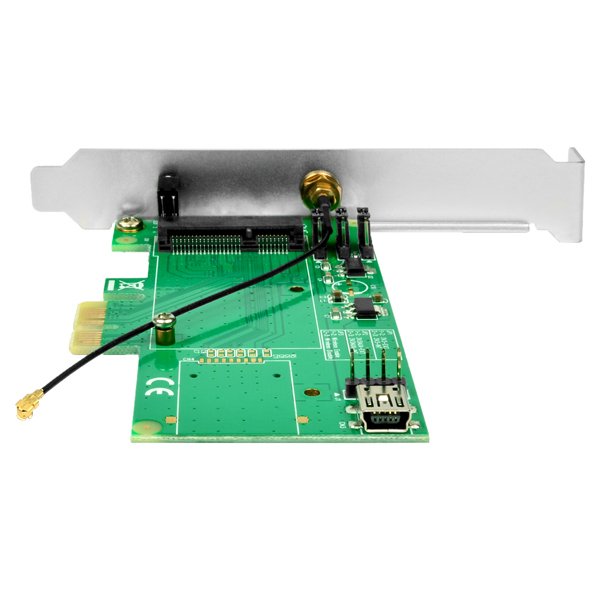 AXAGON PCEM-E1, PCIe - mini PCIe adaptér, SMA konektor - obrázek č. 2