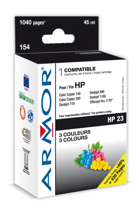 Armor ink-jet pro HP DJ 710c 45ml (C1823D) Color - obrázek produktu