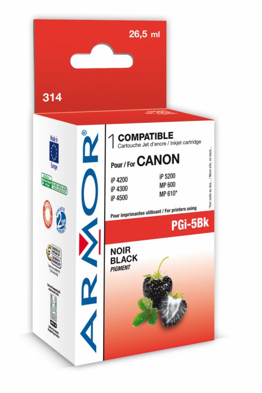 WECARE ARMOR ink kompatibilní s Canon iP4200, 29ml,PGI-5Bk, černá/ black - obrázek produktu
